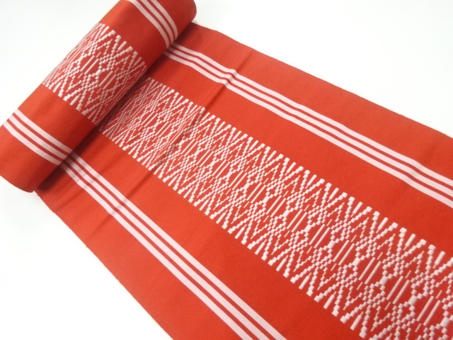 JAPANESE KIMONO / ANTIQUE BOLT FOR NAGOYA OBI / SILK / CHIKUZEN HAKATA